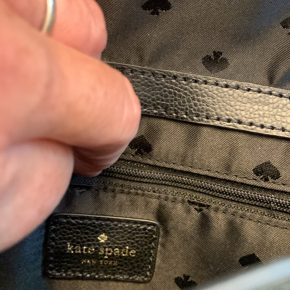 Kate Spade Black Textured Leather Bag - Picture 3 of 4